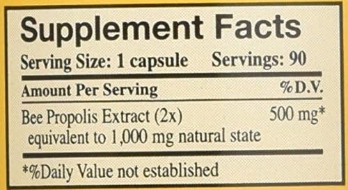 Y.S. Eco Bee Farms Propolis 1000 – 90 Capsules (Pack of 3)