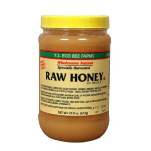 Close-up of thick raw unfiltered honey texture