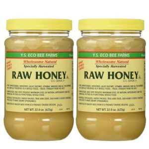 Y.S. Eco Bee Farms raw honey four 22 oz jars pack