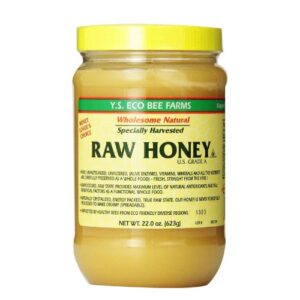 Y.S. Eco Bee Farms raw honey 22 oz jar four pack