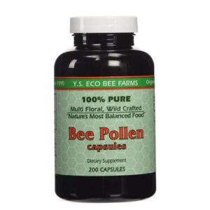 Y.S. Eco Bee Farms pure bee pollen capsules bottle, 1000mg 200-count