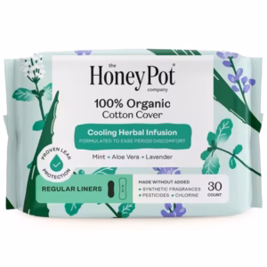 Cooling Herbal Infusion 100% Organic Cotton Regular Liners 30 count pack