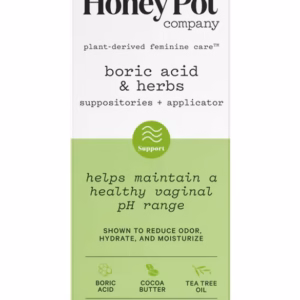 Boric Acid & Herbs Suppositories with applicator 14 count box front view