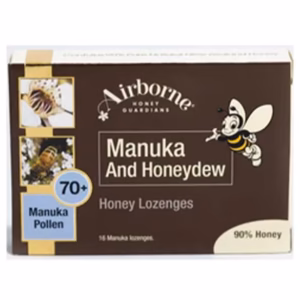Manuka & Honeydew Lozenges 70+ 16-count package front view
